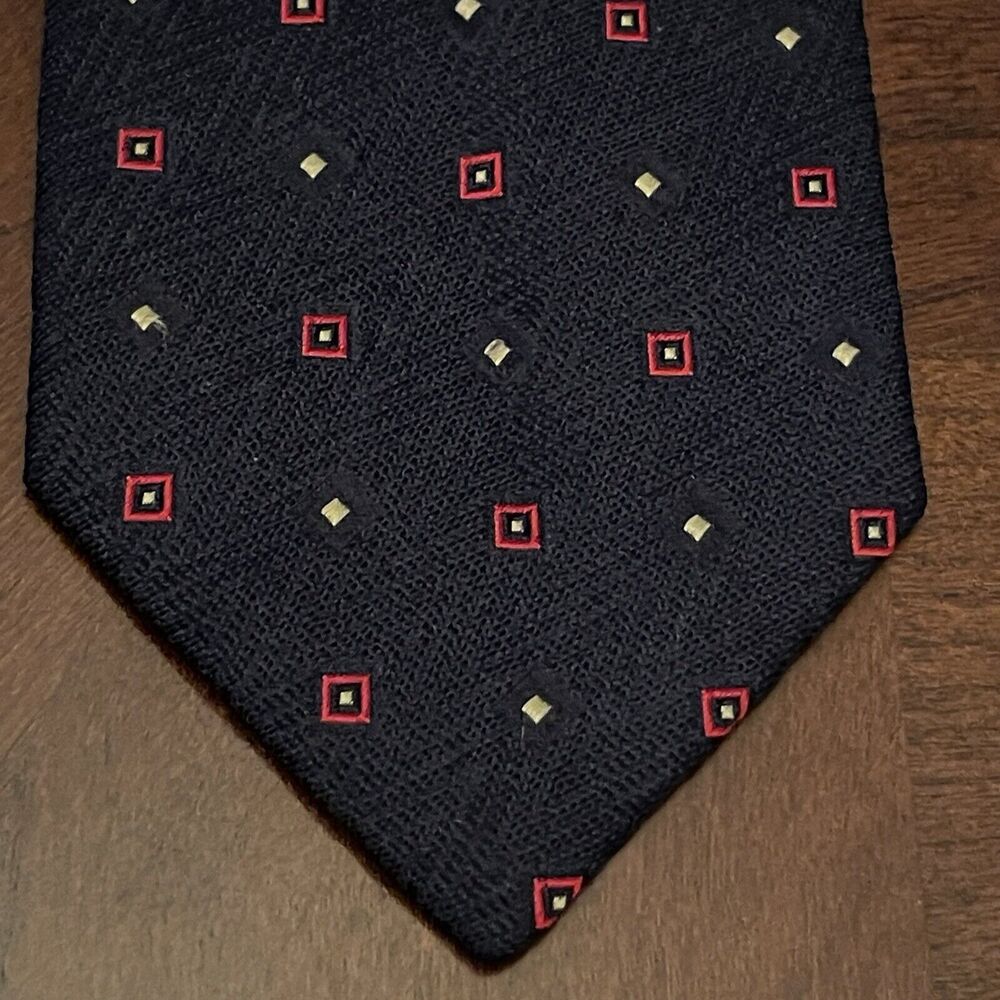 Vintage Bruce Field Blue Red 100% Silk Men’s Neck Tie